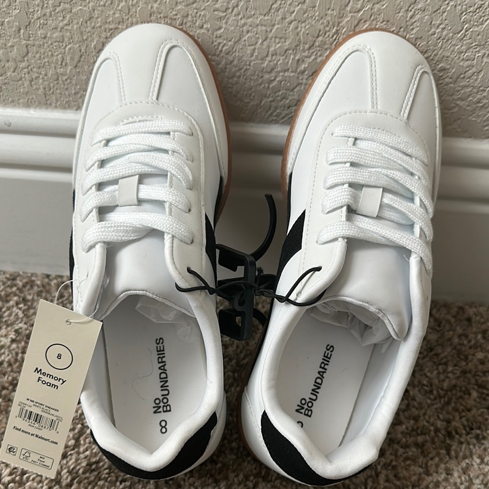 No Boundaries Black and White Sneakers